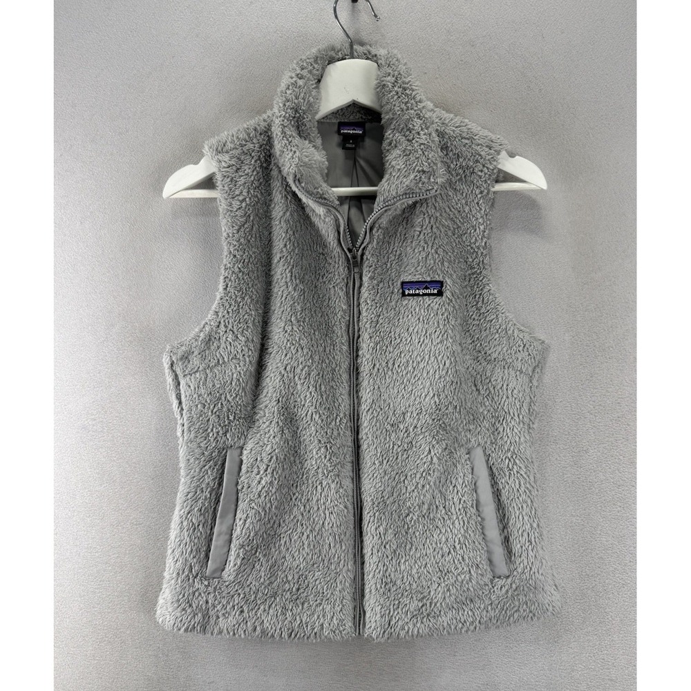 Patagonia Women's Sz‎ Small Light Gray Los Gatos Full Zip Fleece Vest
